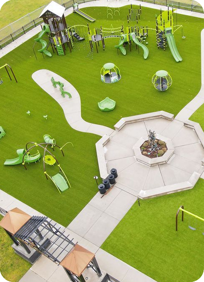 Interactive Gardens and Play Area