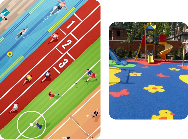 SPORTS COURT EPDM FLOORING